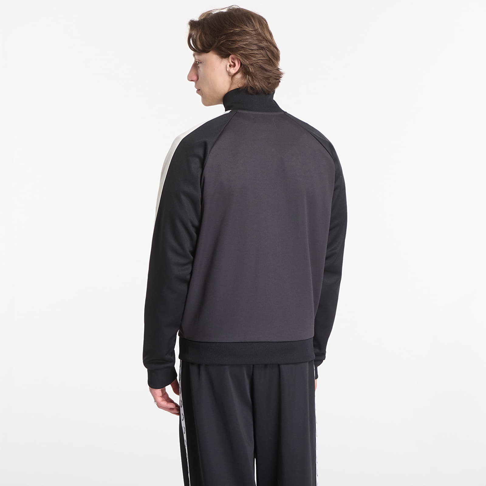 Men's hoodies Fred Perry Contrast Sleeve Track Jacket Black