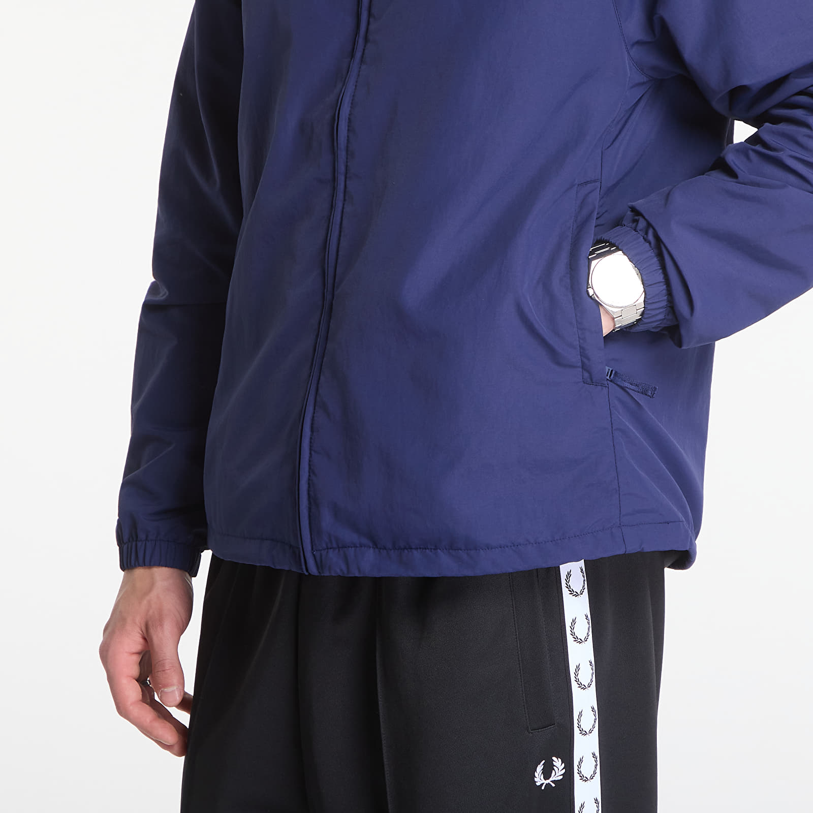 Men's jackets Fred Perry Hooded Shell Jacket UNISEX Blue