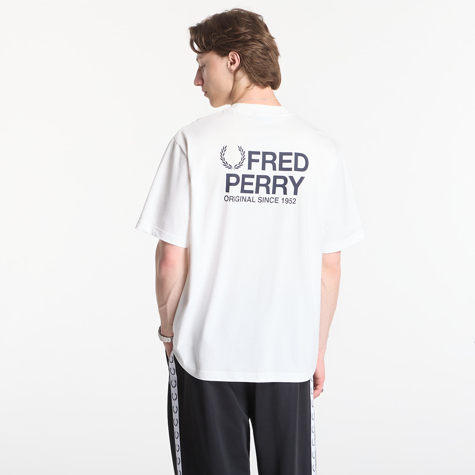 Men's T-shirts Fred Perry Back Print Fred Perry T-Shirt White