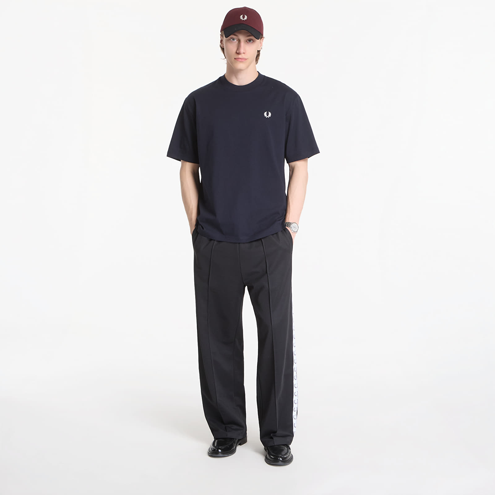 T-shirts homme Fred Perry Back Print Fred Perry T-Shirt Black