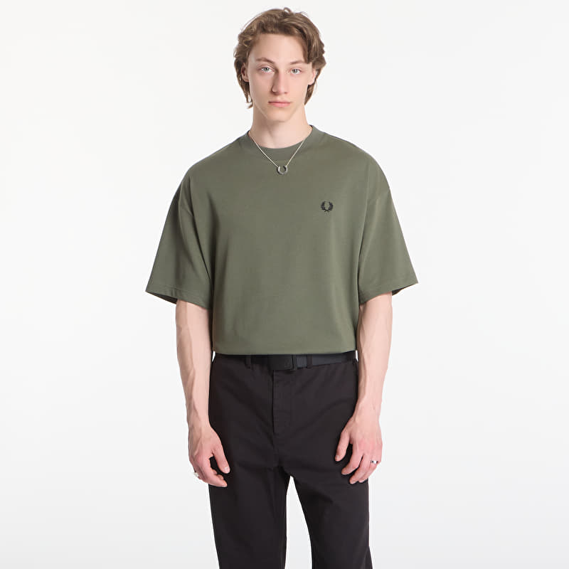 Majice Fred Perry Back Vertical Graphic T-Shirt Green