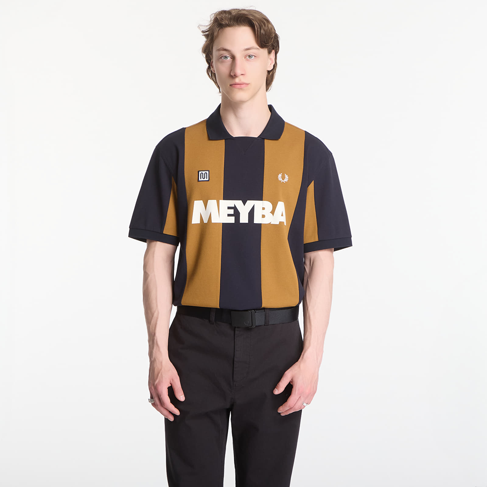 Männer T-Shirts Fred Perry Meyba Cut And Sew Polo Shirt Brown