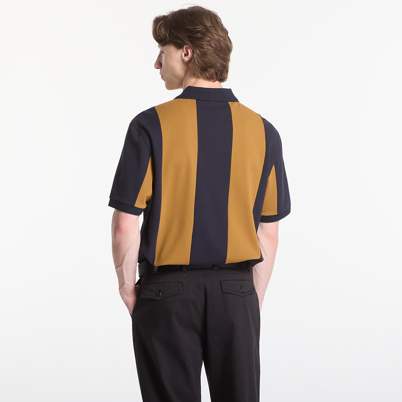 Männer T-Shirts Fred Perry Meyba Cut And Sew Polo Shirt Brown