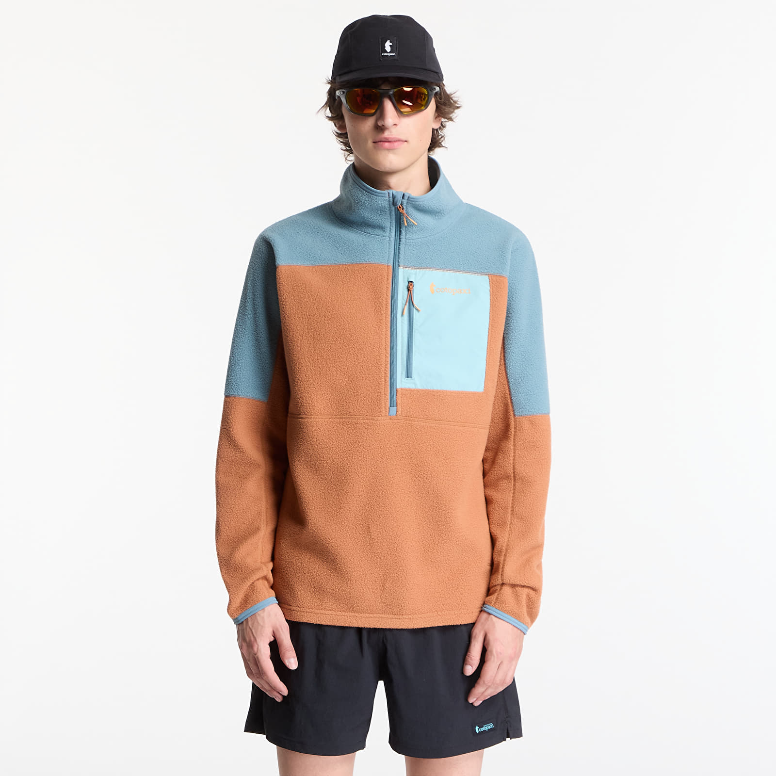 Sweatjacken und Sweatshirts Cotopaxi M's Abrazo Fleece Half-Zip Jacket Everglade and Whiskey