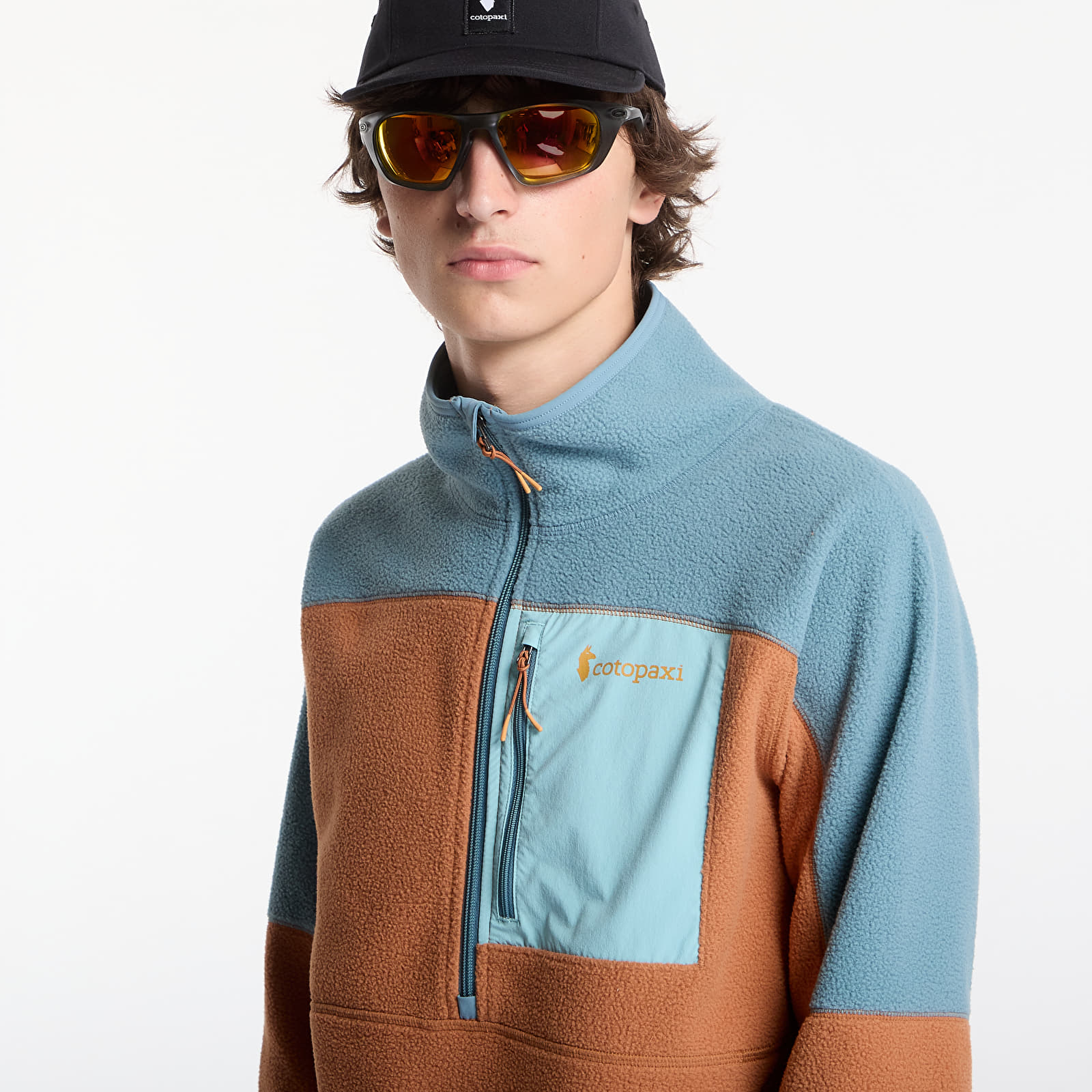 Sweatjacken und Sweatshirts Cotopaxi M's Abrazo Fleece Half-Zip Jacket Everglade and Whiskey