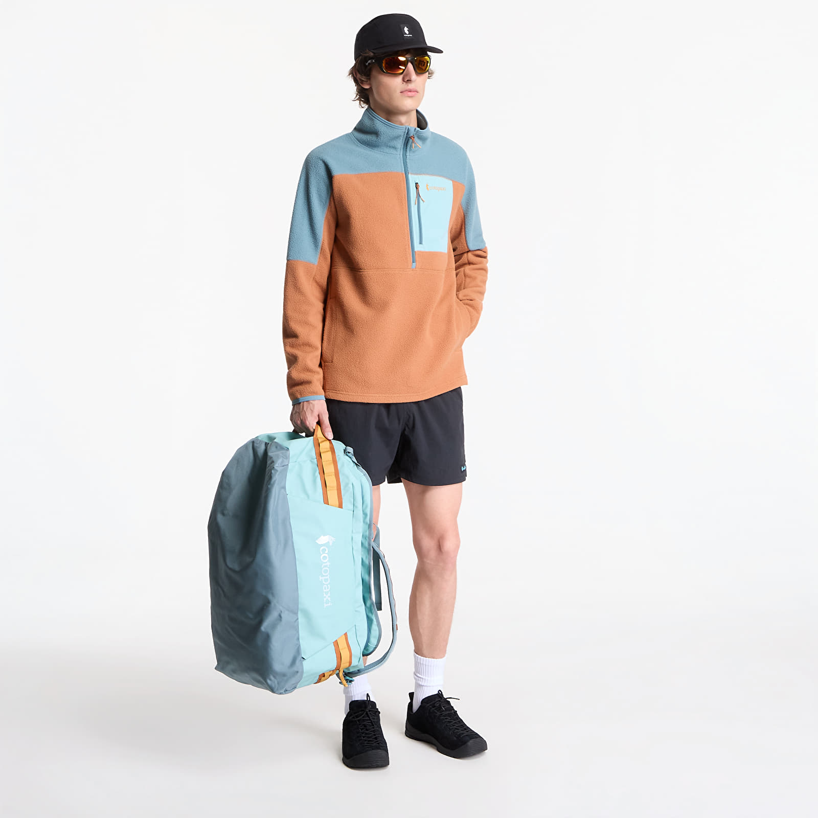 Sweatjacken und Sweatshirts Cotopaxi M's Abrazo Fleece Half-Zip Jacket Everglade and Whiskey