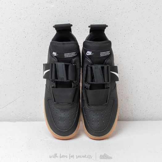 Men s shoes Nike Air Force 1 Utility Black White Gum Med Brown Footshop