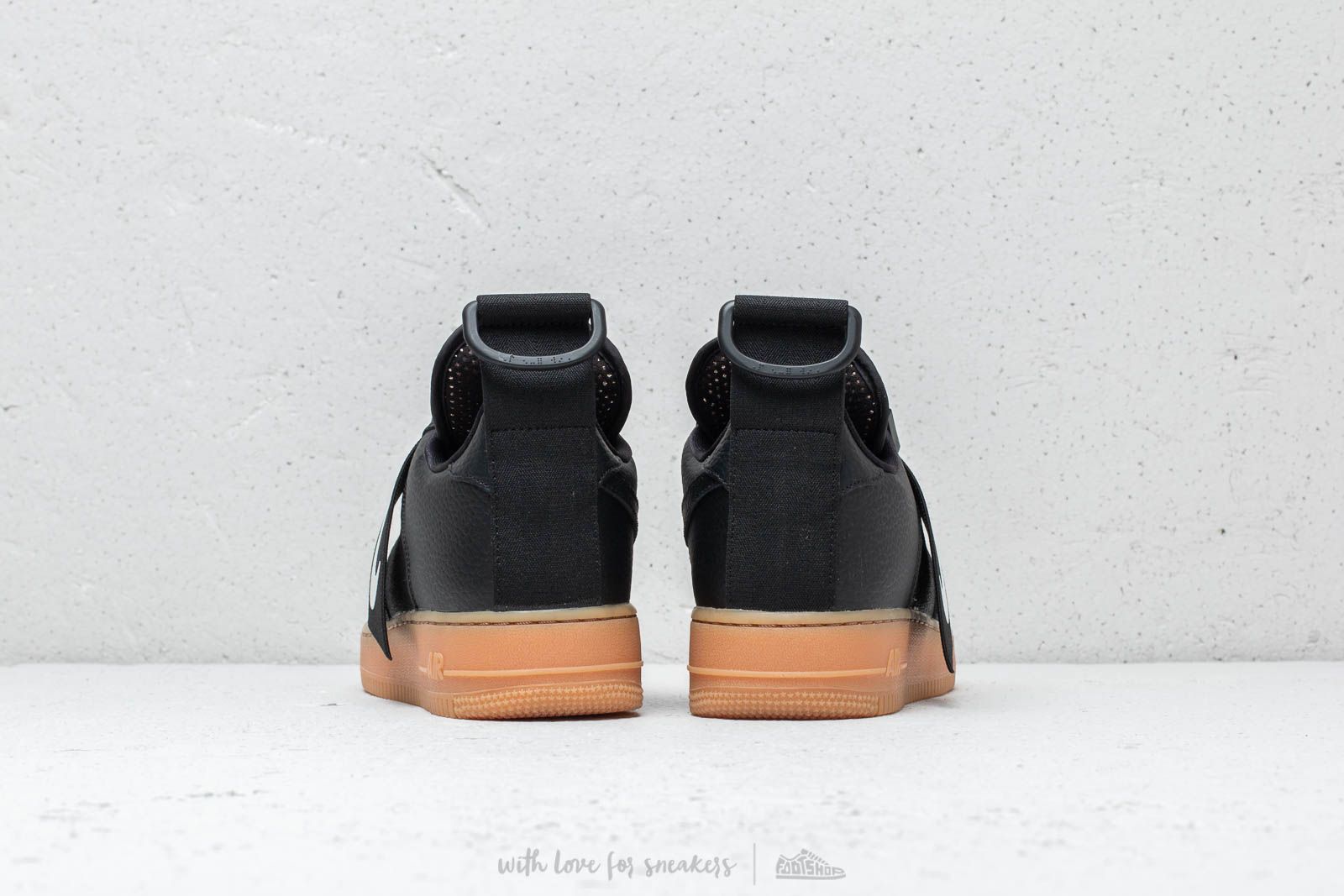 Zapatillas Hombre Nike Air Force 1 Utility Black/ White-Gum Med Brown