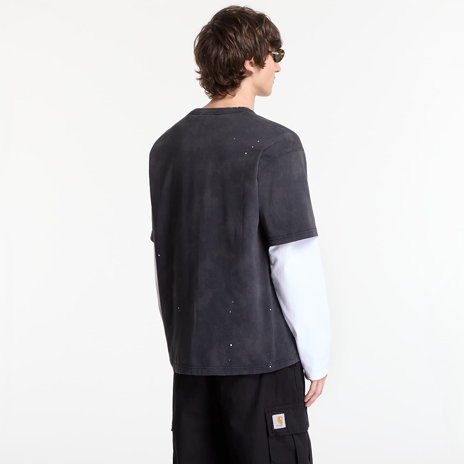 Koszulki Carhartt WIP S/S Painter T-Shirt UNISEX Black Destroy Wash, Splatter