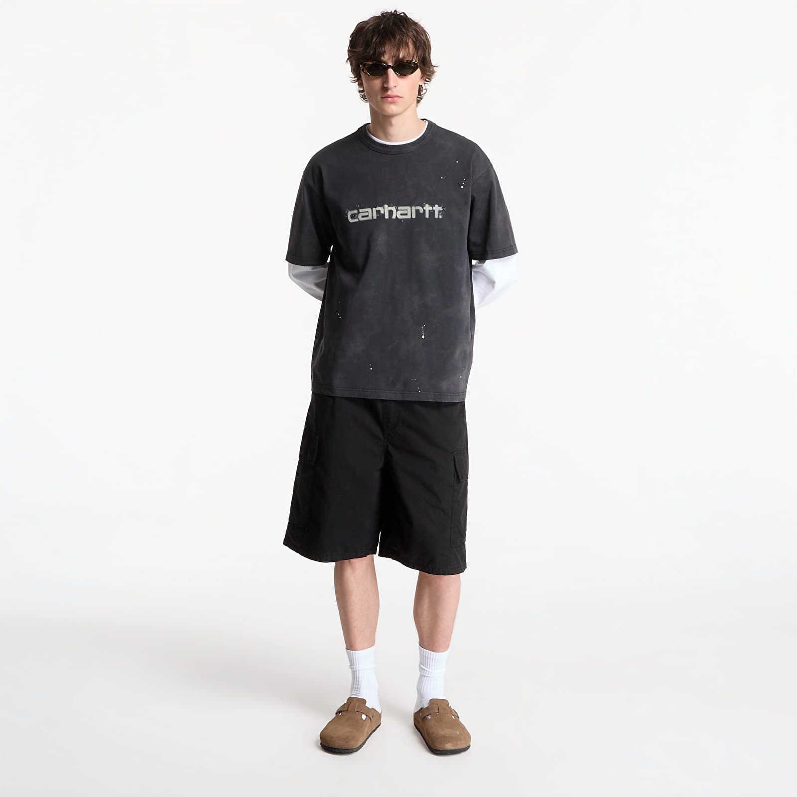 Koszulki Carhartt WIP S/S Painter T-Shirt UNISEX Black Destroy Wash, Splatter