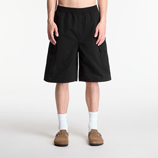 Kratke hlače Carhartt WIP Mandler Cargo Short UNISEX Black Garment Dyed