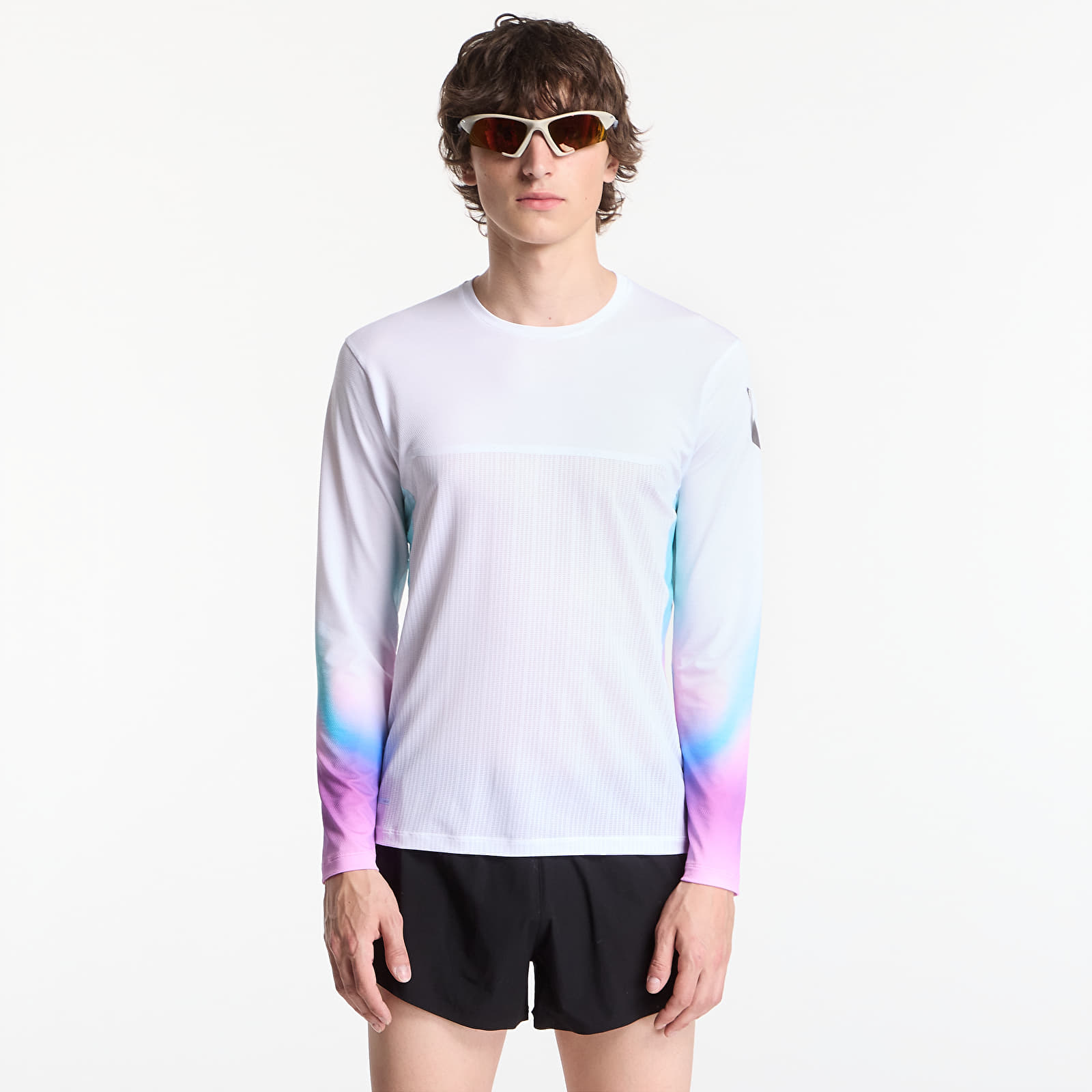 T-shirts SOAR Ls Hot Weather T White/ Blue
