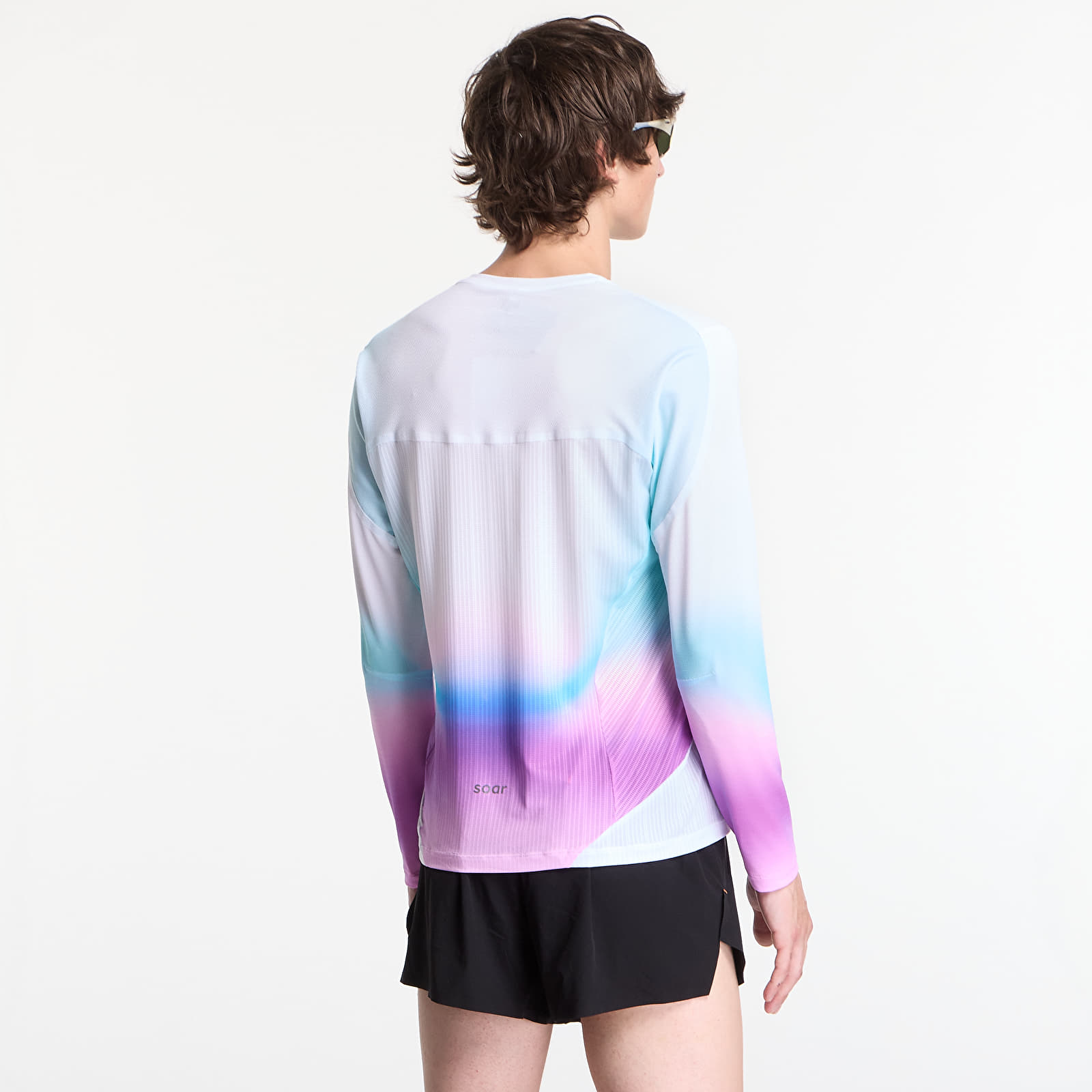 T-shirts SOAR Ls Hot Weather T White/ Blue