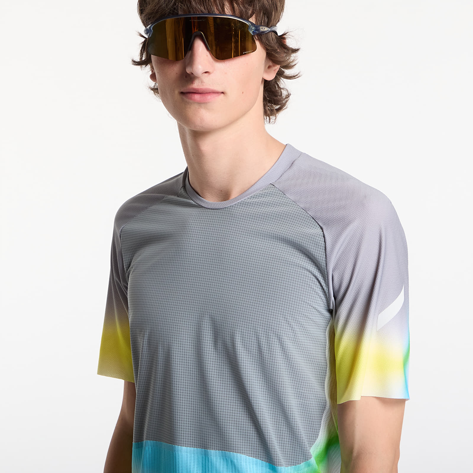 Magliette da uomo SOAR Trail Top UNISEX Silver Grey/ Citrus
