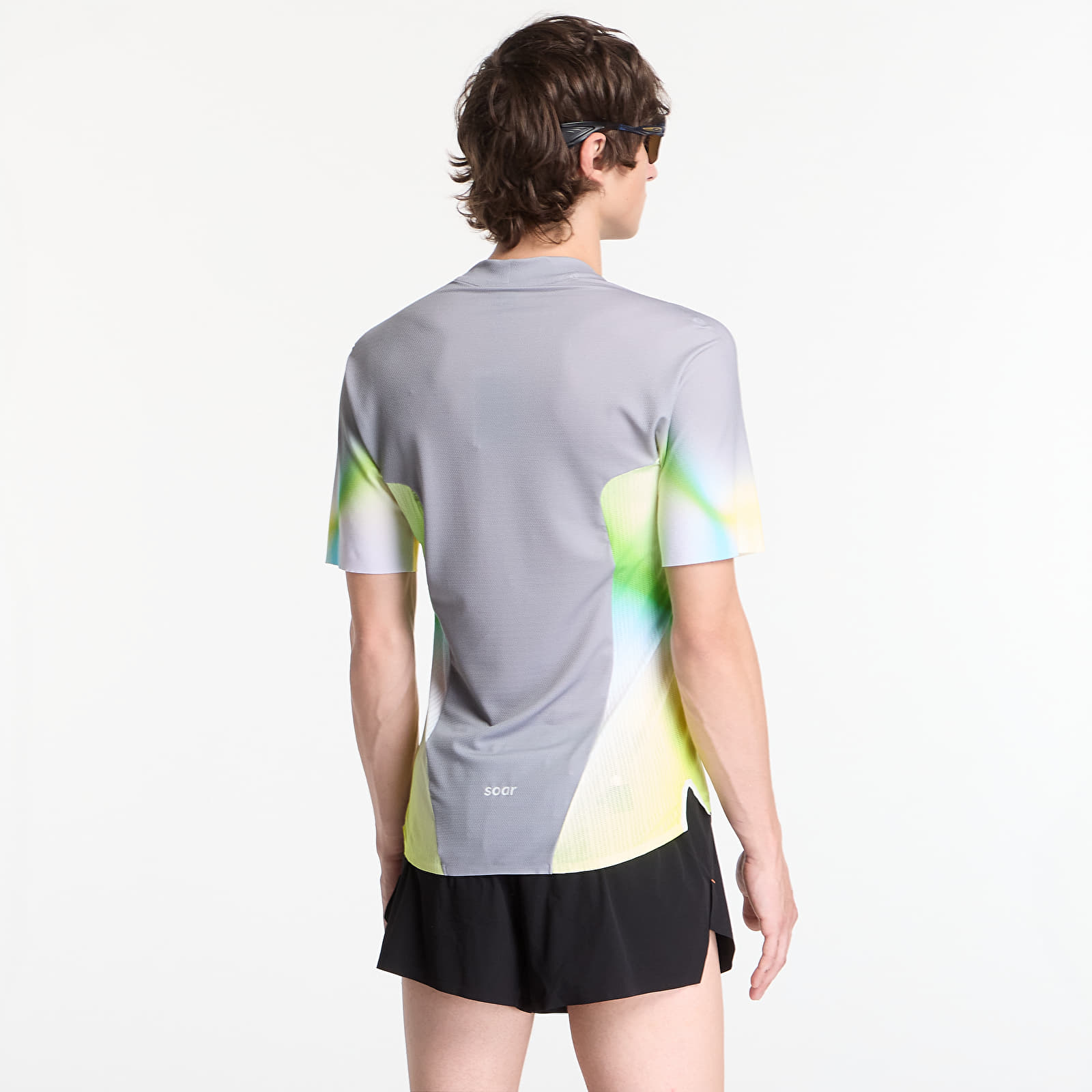 Magliette da uomo SOAR Trail Top UNISEX Silver Grey/ Citrus