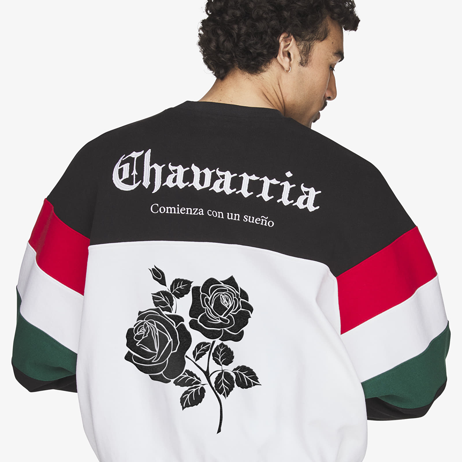 adidas x Willy Chavarria Fleece Crewneck Sweatshirt Black/ White