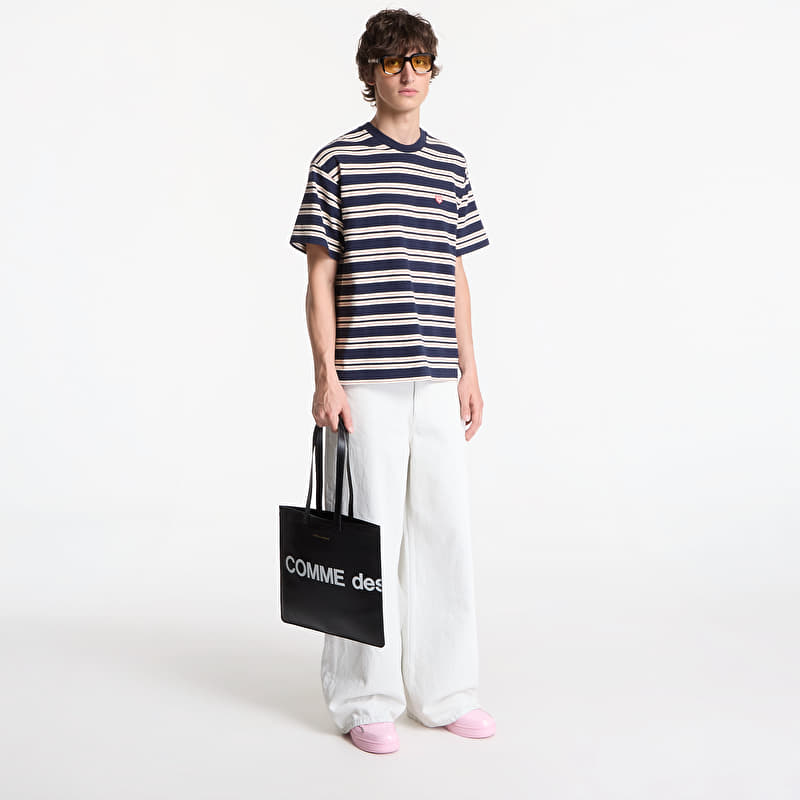 HUMAN MADE Striped T-Shirt UNISEX Navy | Footshop