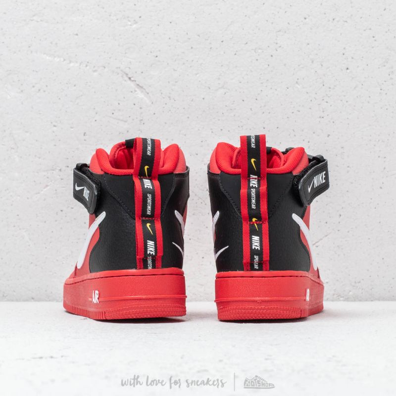Nike Air Force 1 Mid '07 Lv8 University Red/ White- Black | Footshop