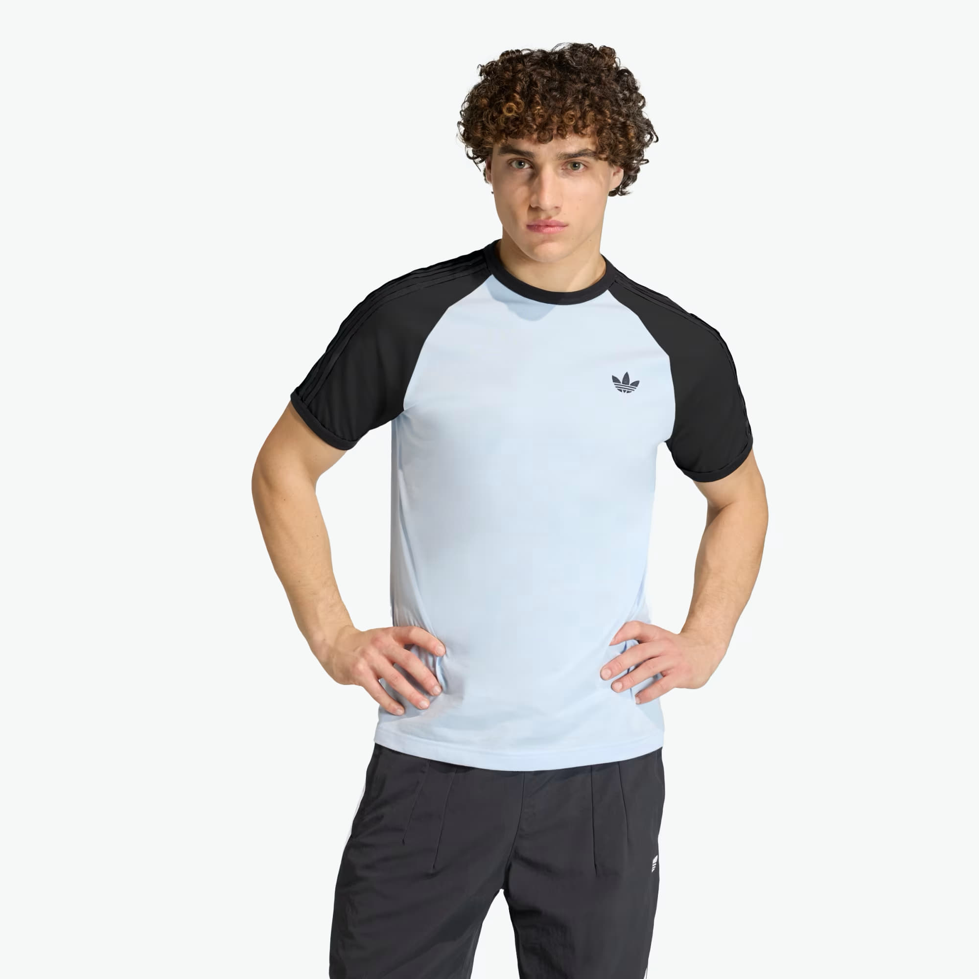 Tricou adidas 3-Stripes T-Shirt Crystal Sky XXL