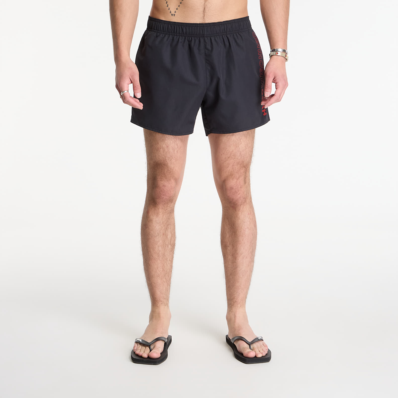 Plavky Hugo Boss Tiki Swimshorts Black