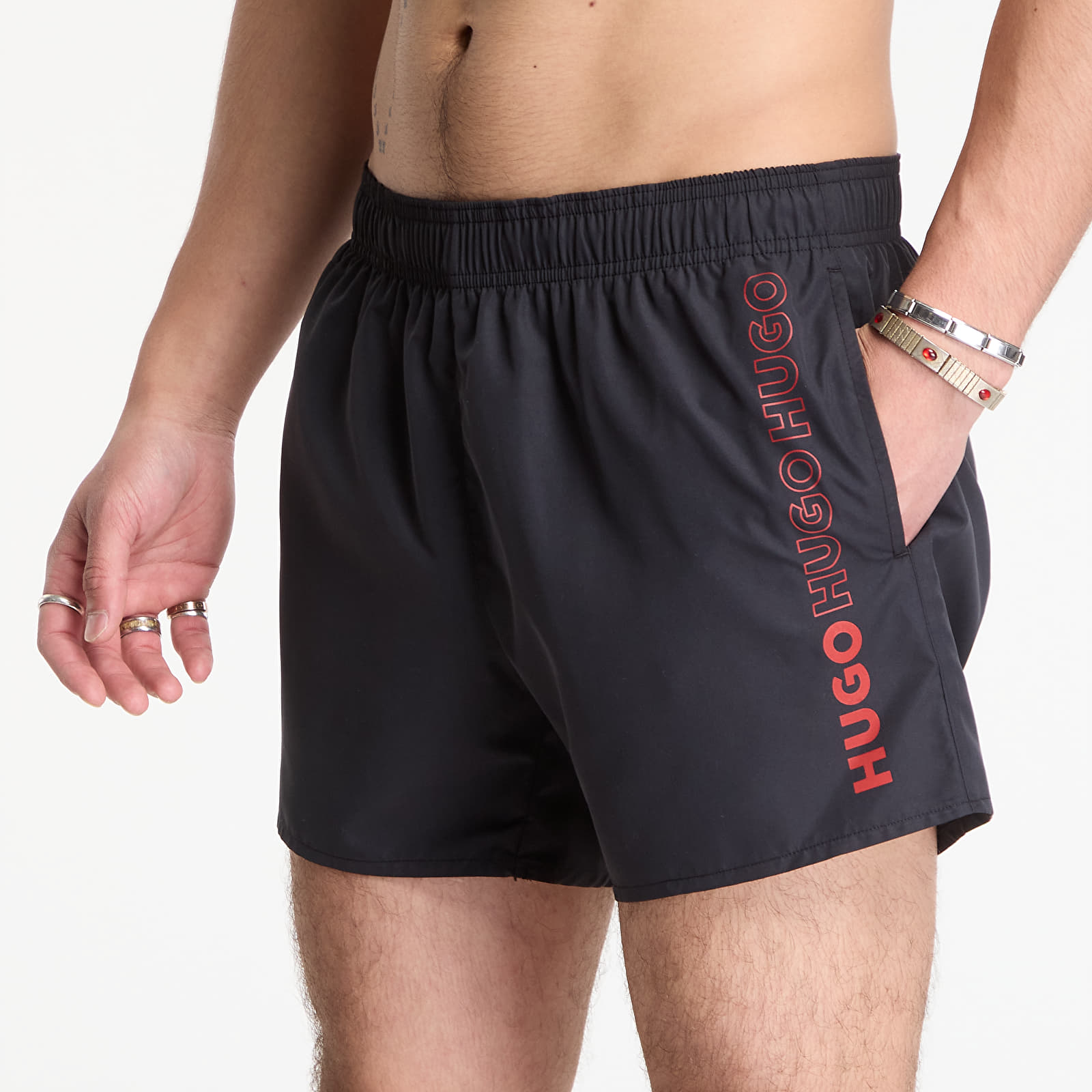 Plavky Hugo Boss Tiki Swimshorts Black