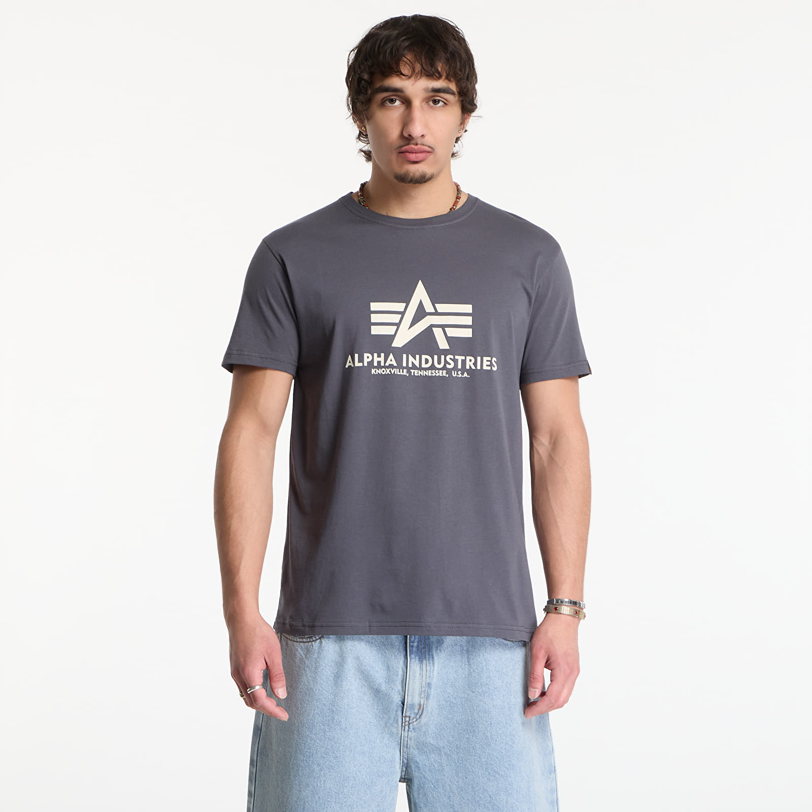 T-shirts Alpha Industries Basic T-Shirt Grey Black