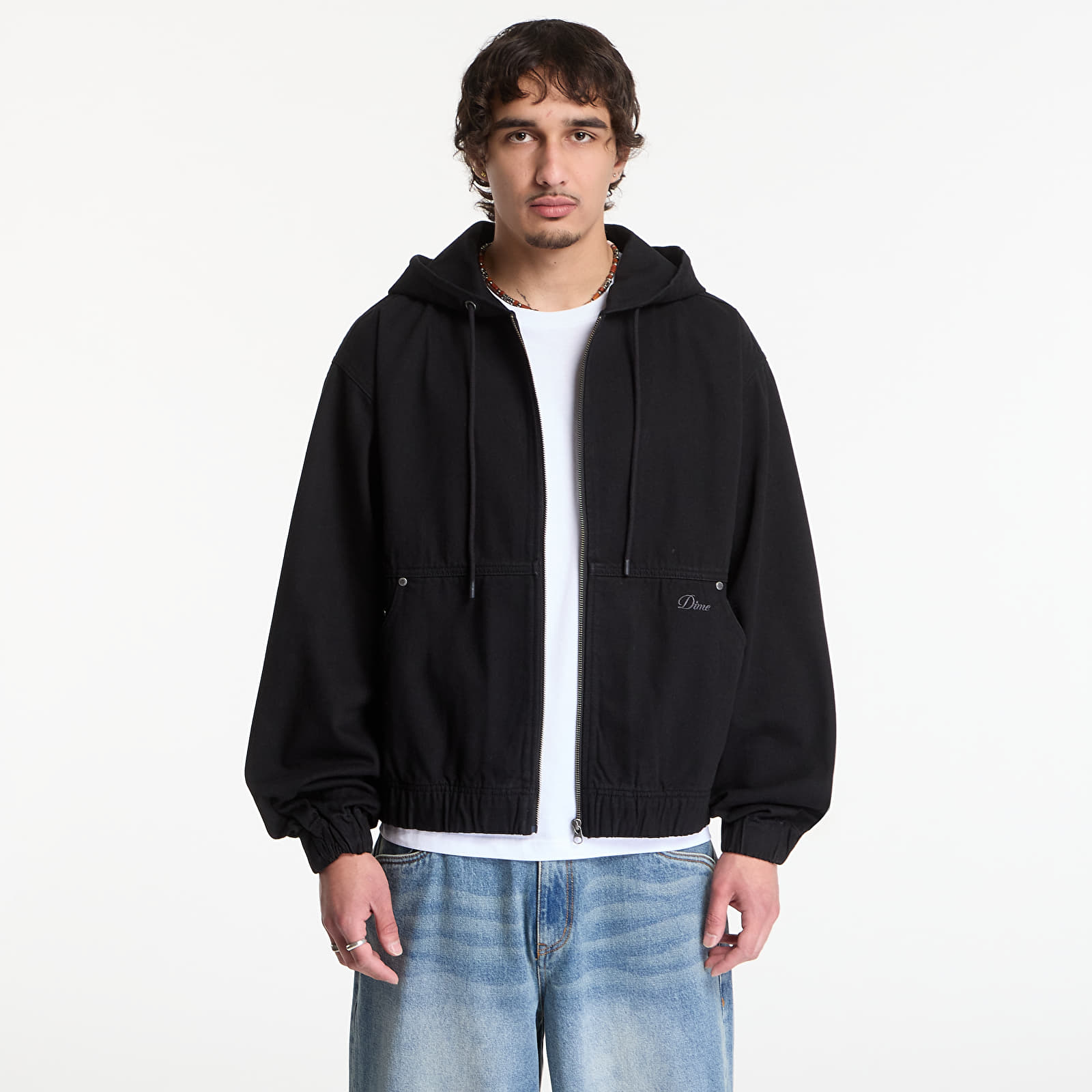 Bundy Dime Hooded Denim Jacket UNISEX Black