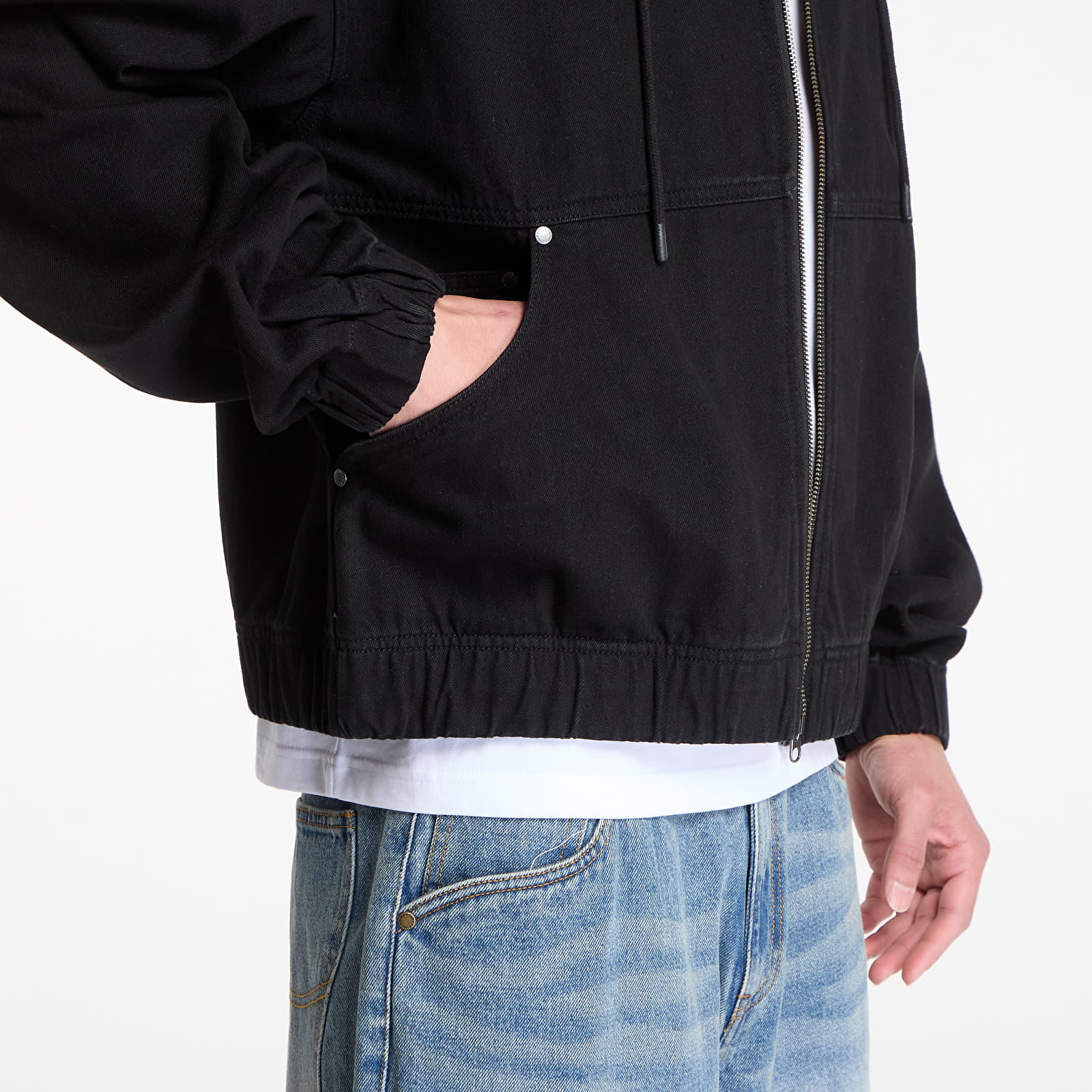 Bundy Dime Hooded Denim Jacket UNISEX Black