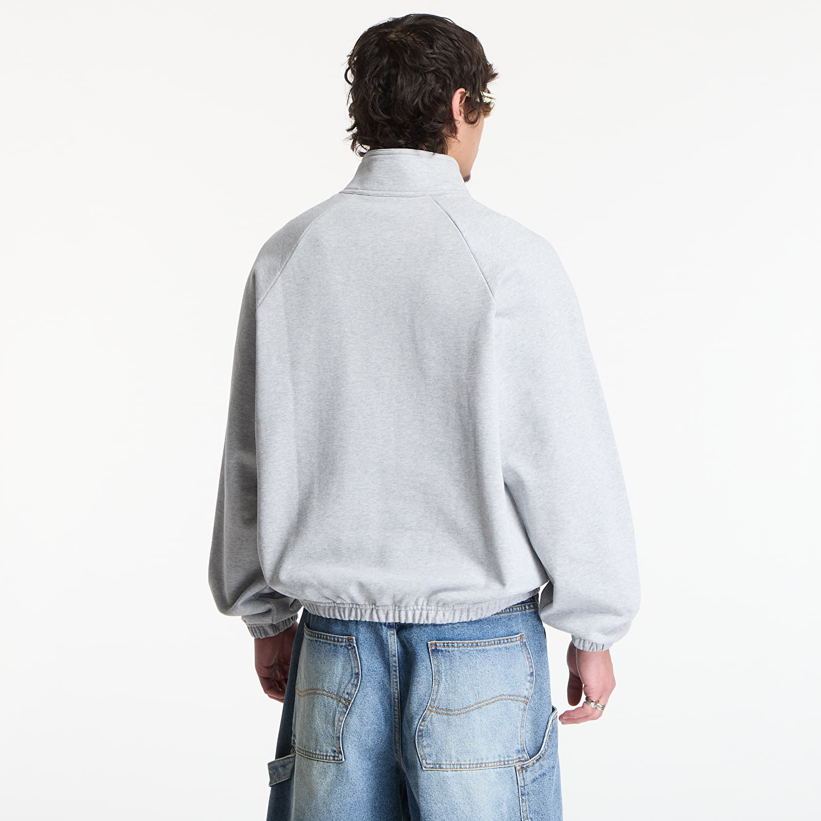Hoodies and sweatshirts  Dime Classic Terry Quarter Zip UNISEX Heather Gray