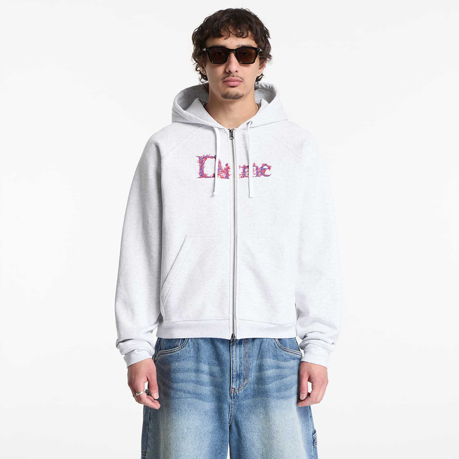 Hoodies and sweatshirts  Dime Classic Veins Zip Hoodie UNISEX Ash