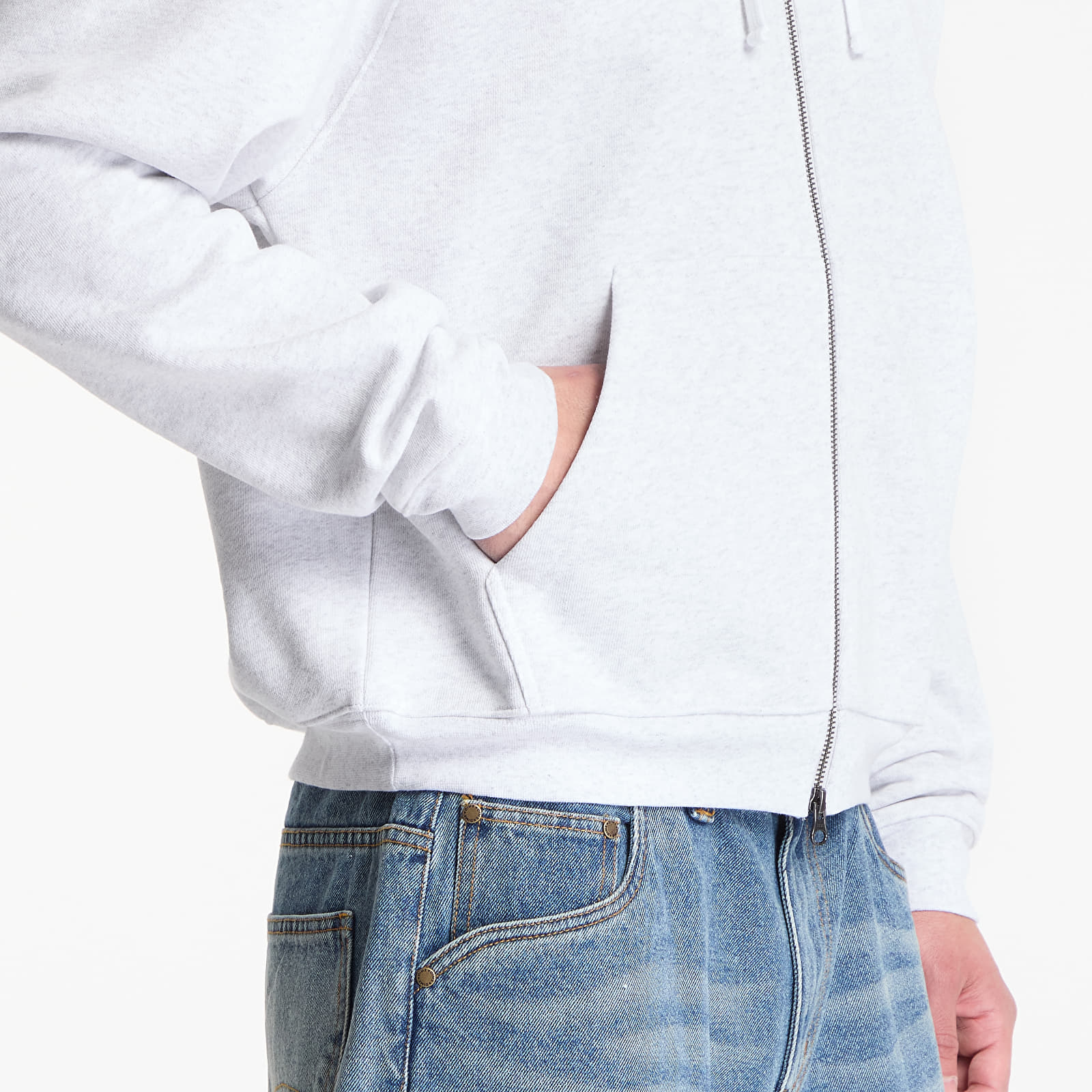 Hoodies and sweatshirts  Dime Classic Veins Zip Hoodie UNISEX Ash