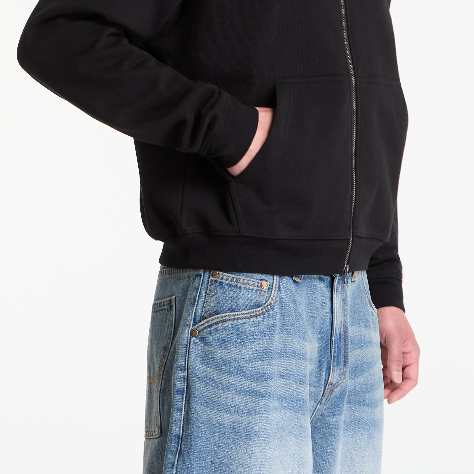 Hoodies and sweatshirts  Dime Classic Veins Zip Hoodie UNISEX Black