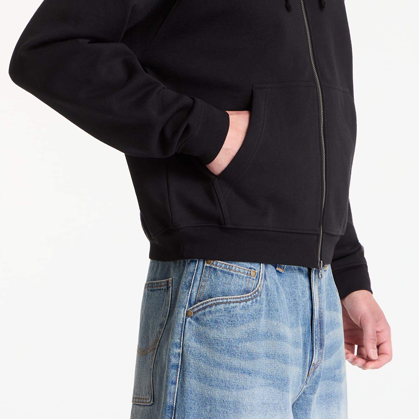 Sweatjacken und Sweatshirts Dime Classic Small Logo Zip Hoodie UNISEX Black