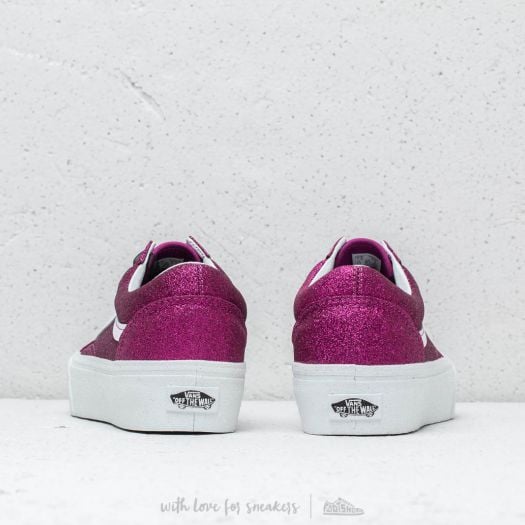 Vans old skool glitter platform hot sale