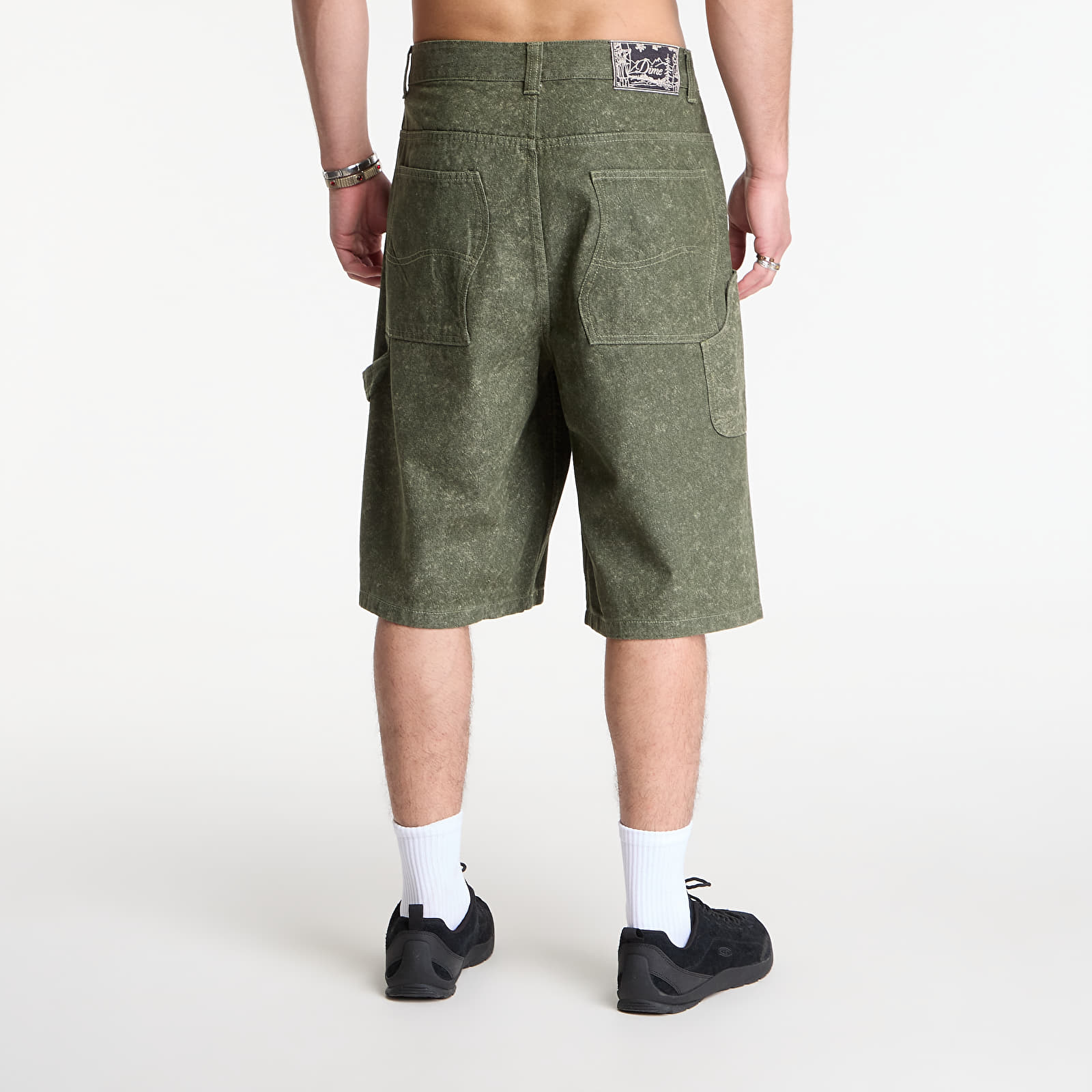 Šortai Dime Classic Denim Shorts Electric Green