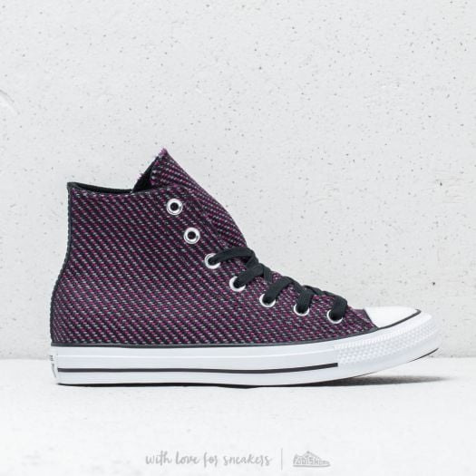 Women s shoes Converse Chuck Taylor All Star High Black Icon Violet Cool Grey Footshop