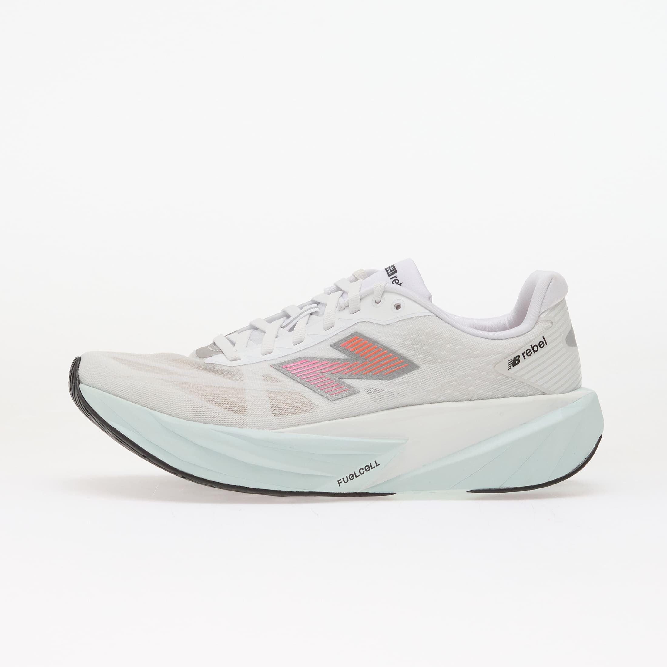 Sneakers New Balance FuelCell Rebel v5 White/ Pink Heat/ Glint Blue EUR 42