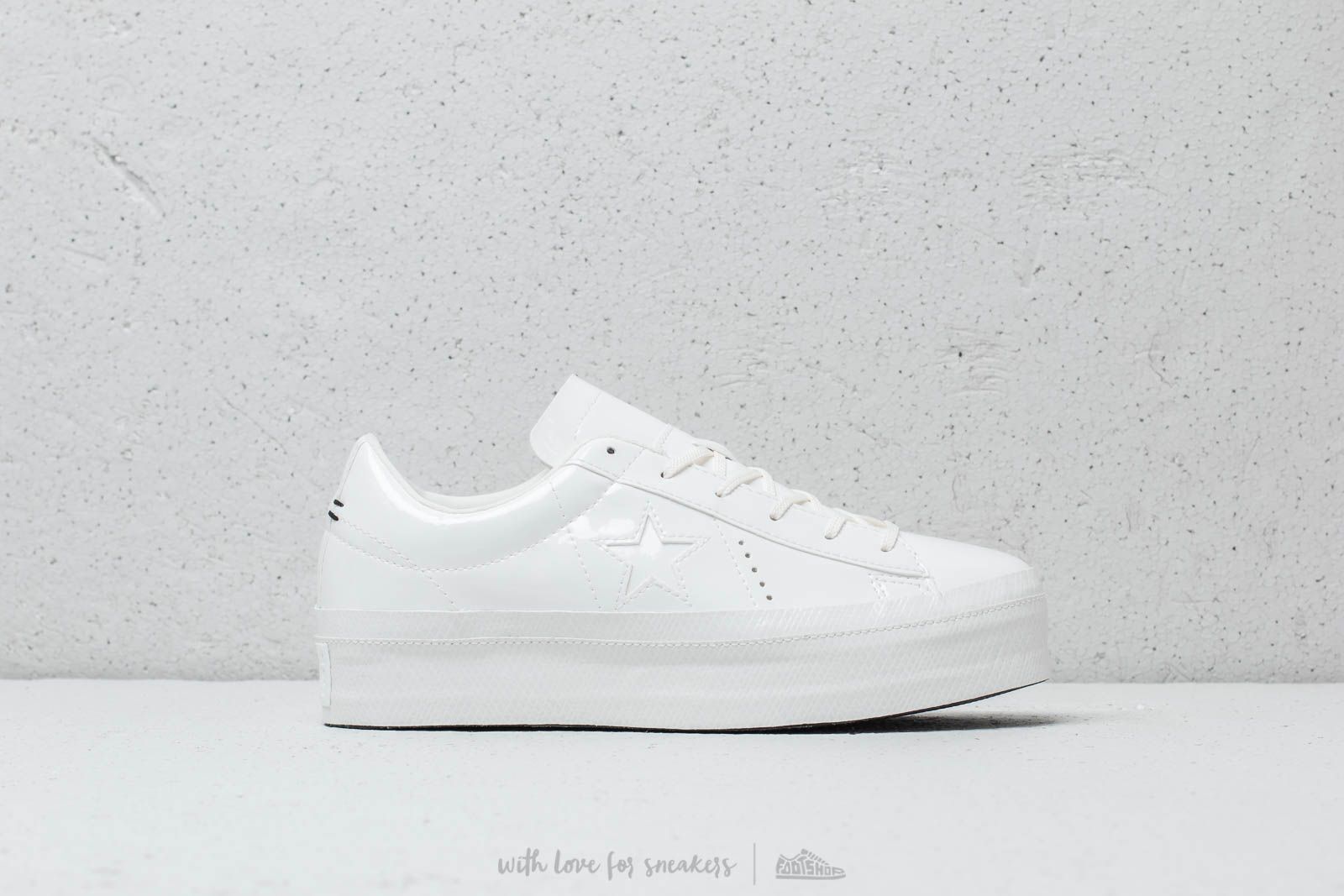 Női cipők Converse One Star Platform OX Vintage White/ Vintage White