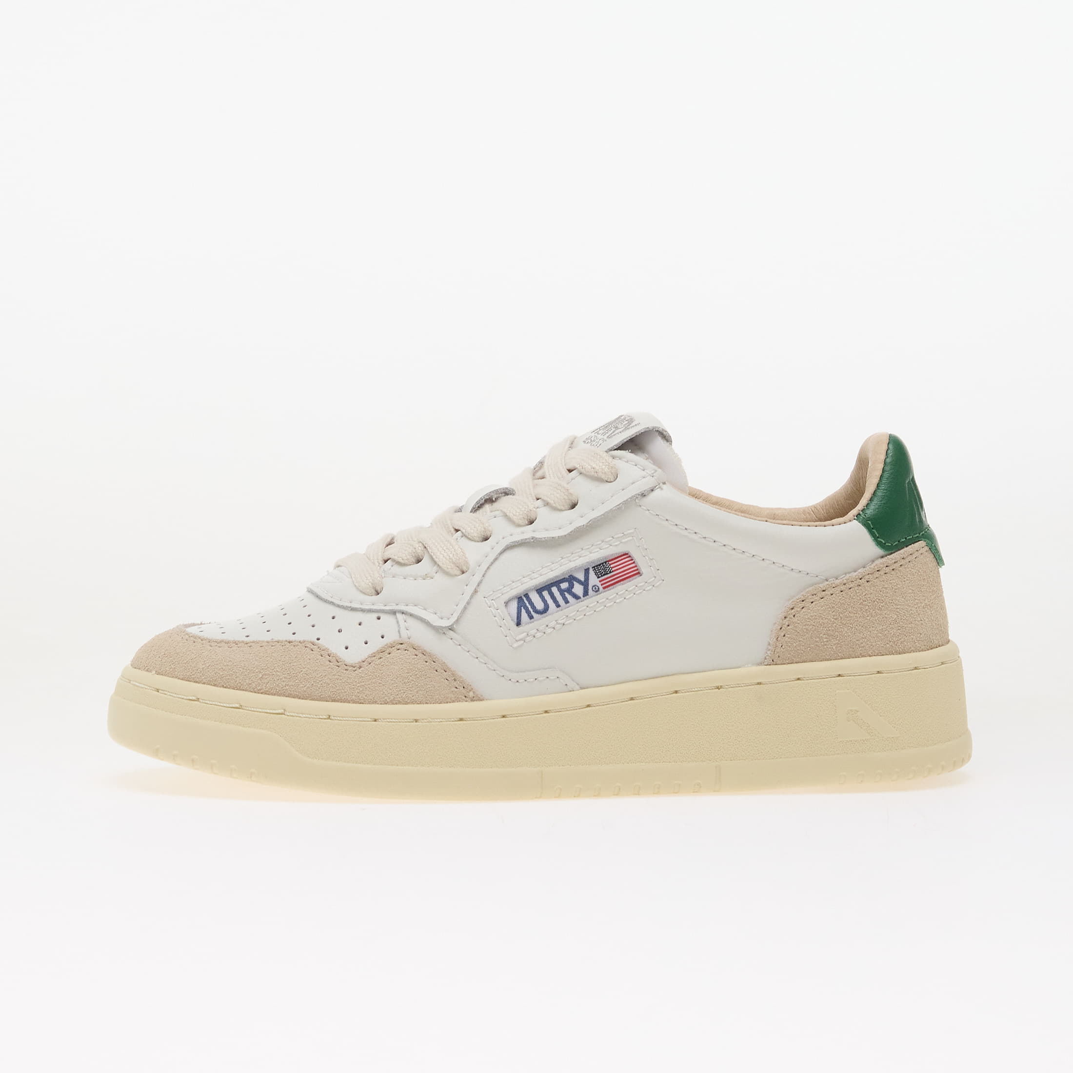 Sneakers Autry Medalist Low Wom White/ Amazon Leather/ Beige Suede