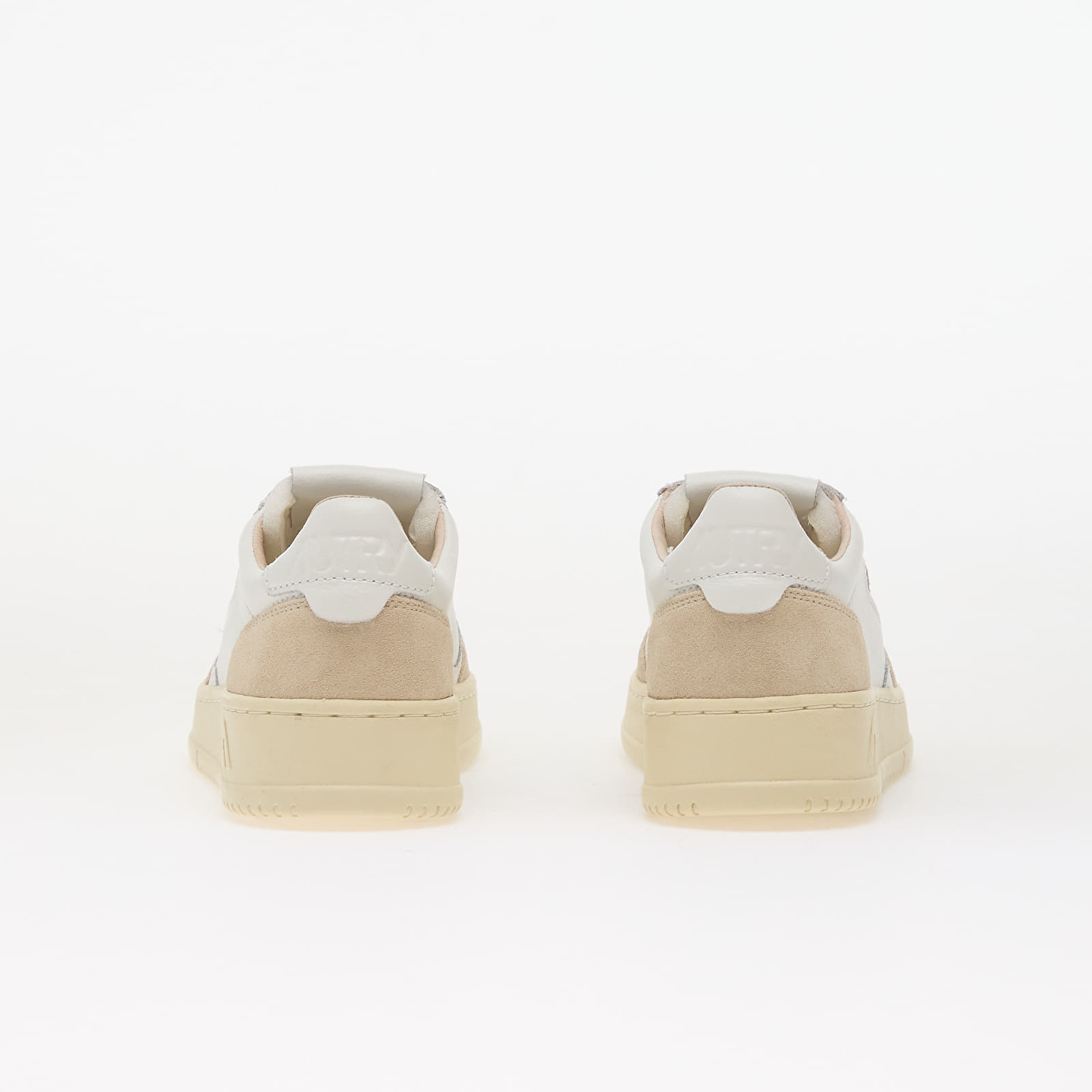 Damen Sneaker und Schuhe Autry Medalist Low Wom White Leather/ Beige Suede