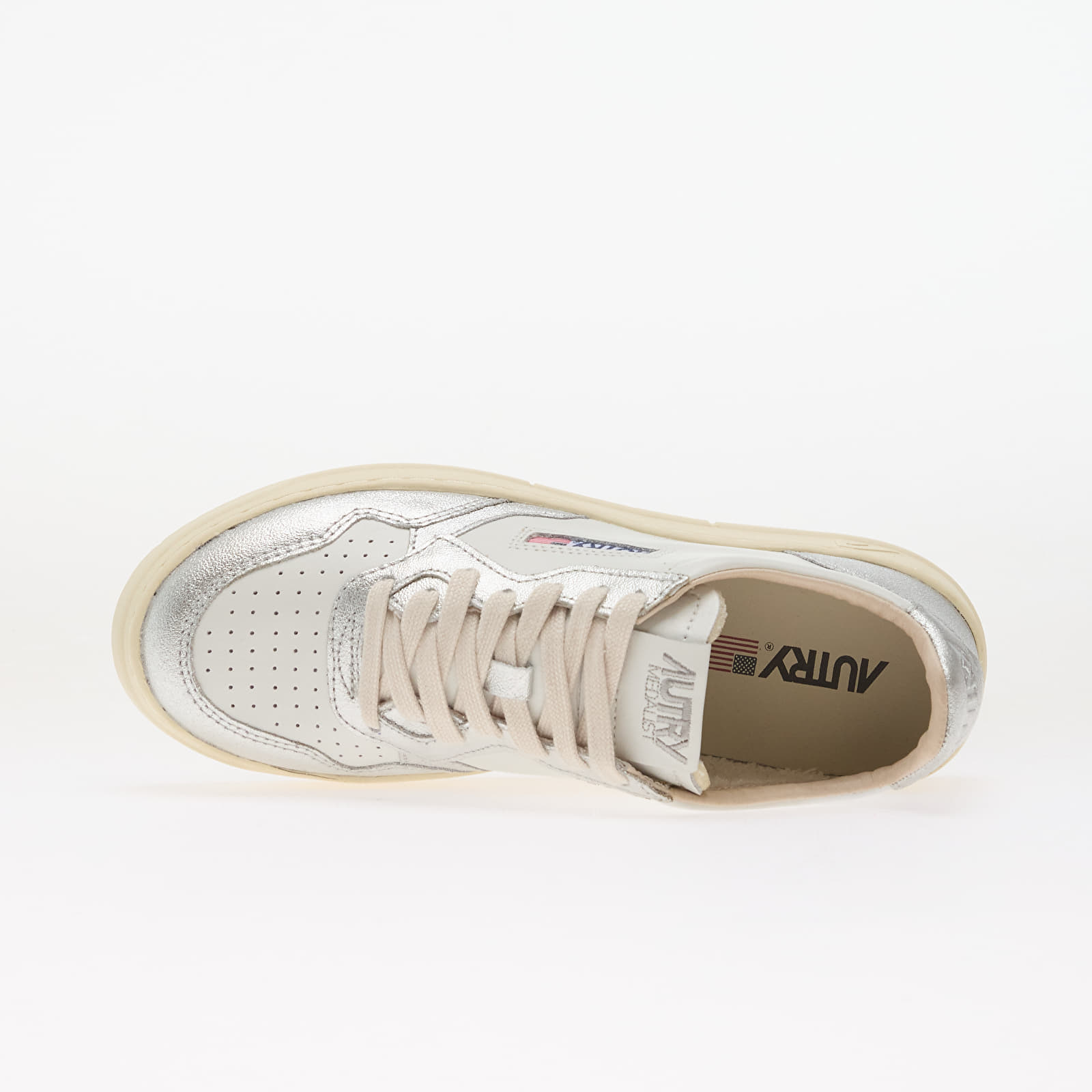 Damen Sneaker und Schuhe Autry Medalist Low Wom Silver/ White