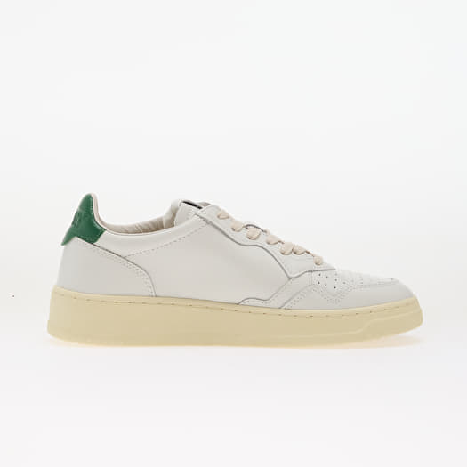 Autry Medalist Low Man White/ Green Leather | Footshop