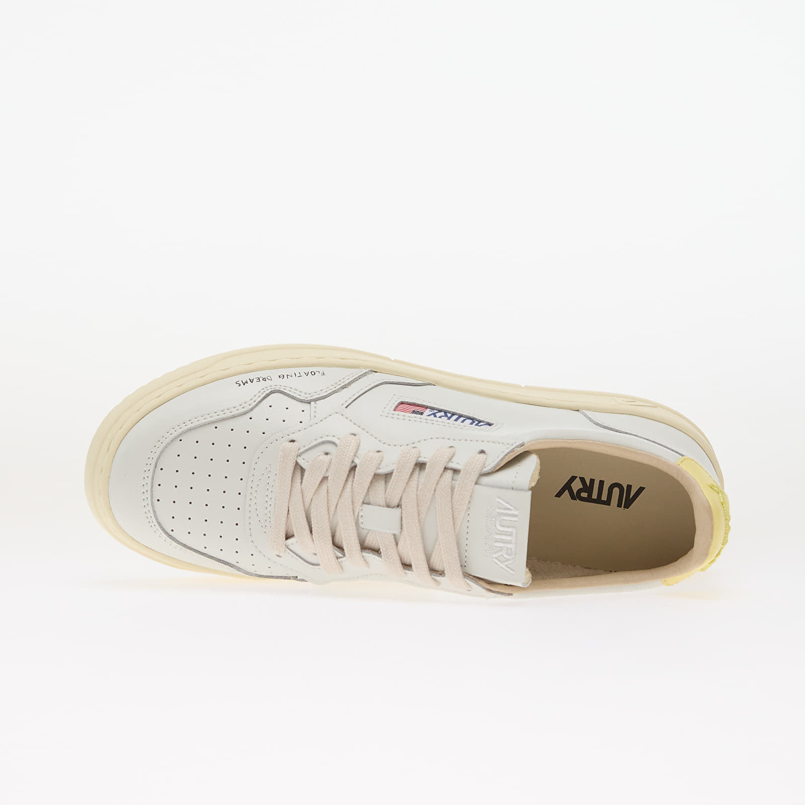 Încălțăminte și sneakerși pentru bărbați Autry Medalist Low Man White/ Lemon