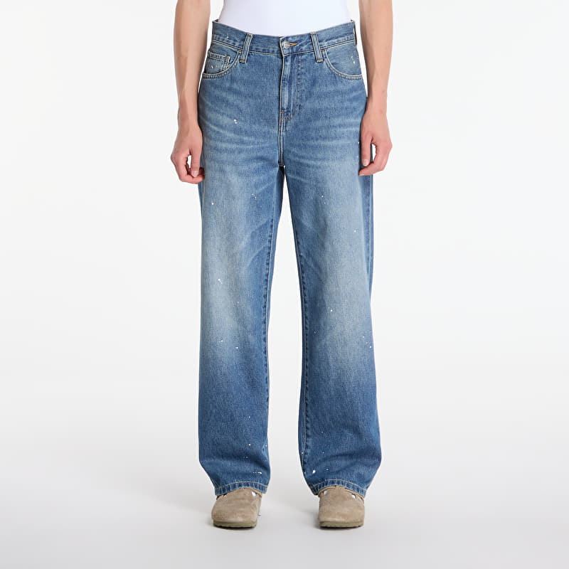 Carhartt WIP W' Arin Pant Blue Destroy Wash, Splatter