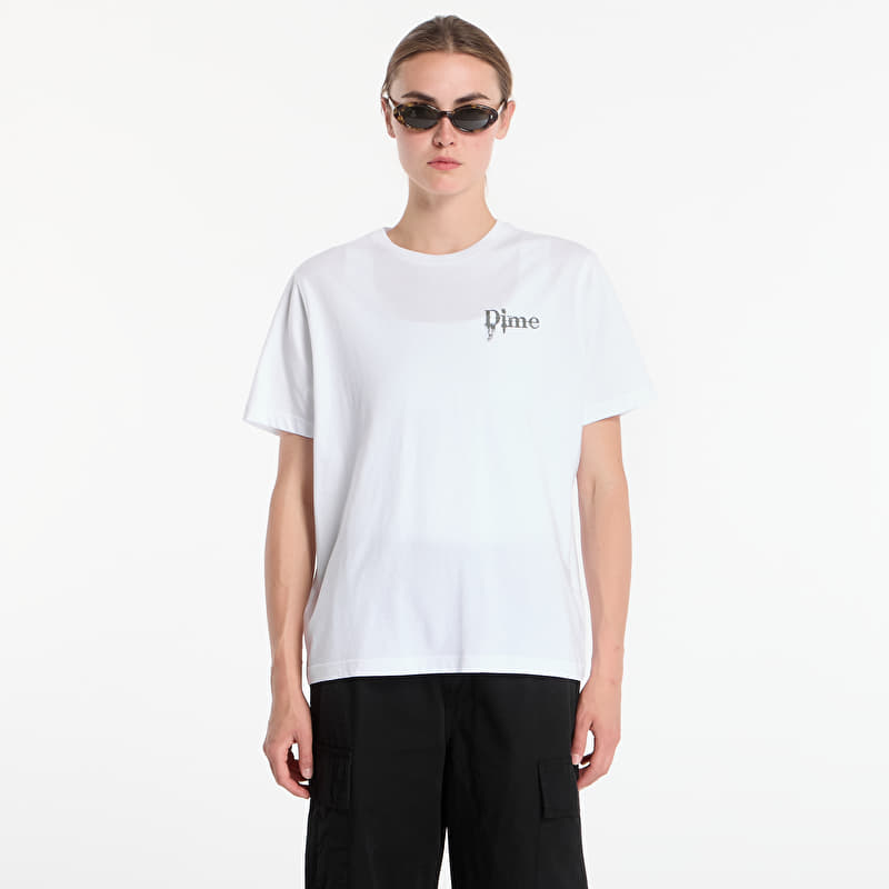Dime Challenged T-Shirt UNISEX White