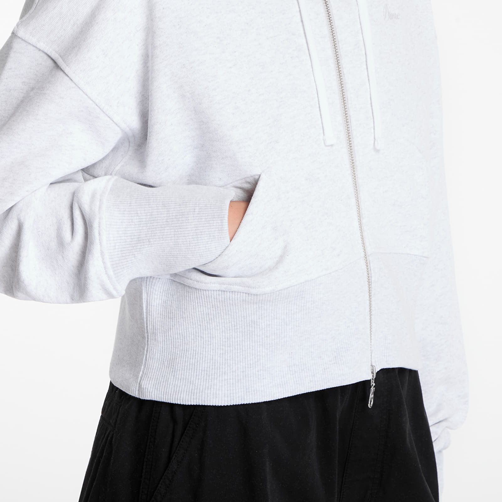 Hoodies and sweatshirts  Dime Cropped Zip Hoodie Ash