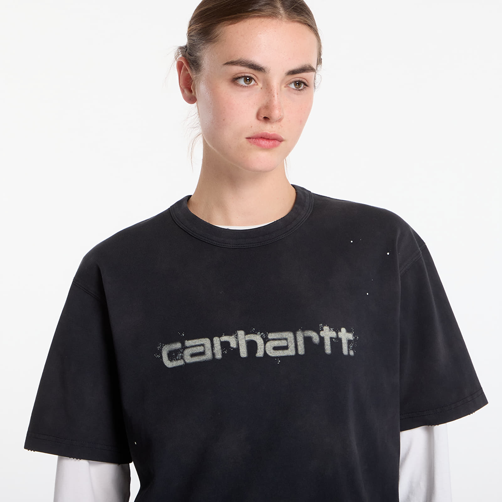 T-shirts Carhartt WIP S/S Painter T-Shirt UNISEX Black Destroy Wash, Splatter