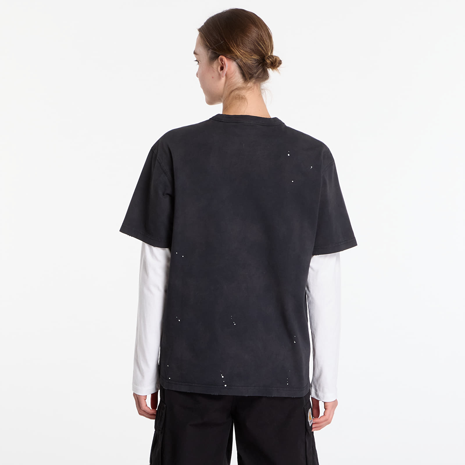 T-shirts Carhartt WIP S/S Painter T-Shirt UNISEX Black Destroy Wash, Splatter