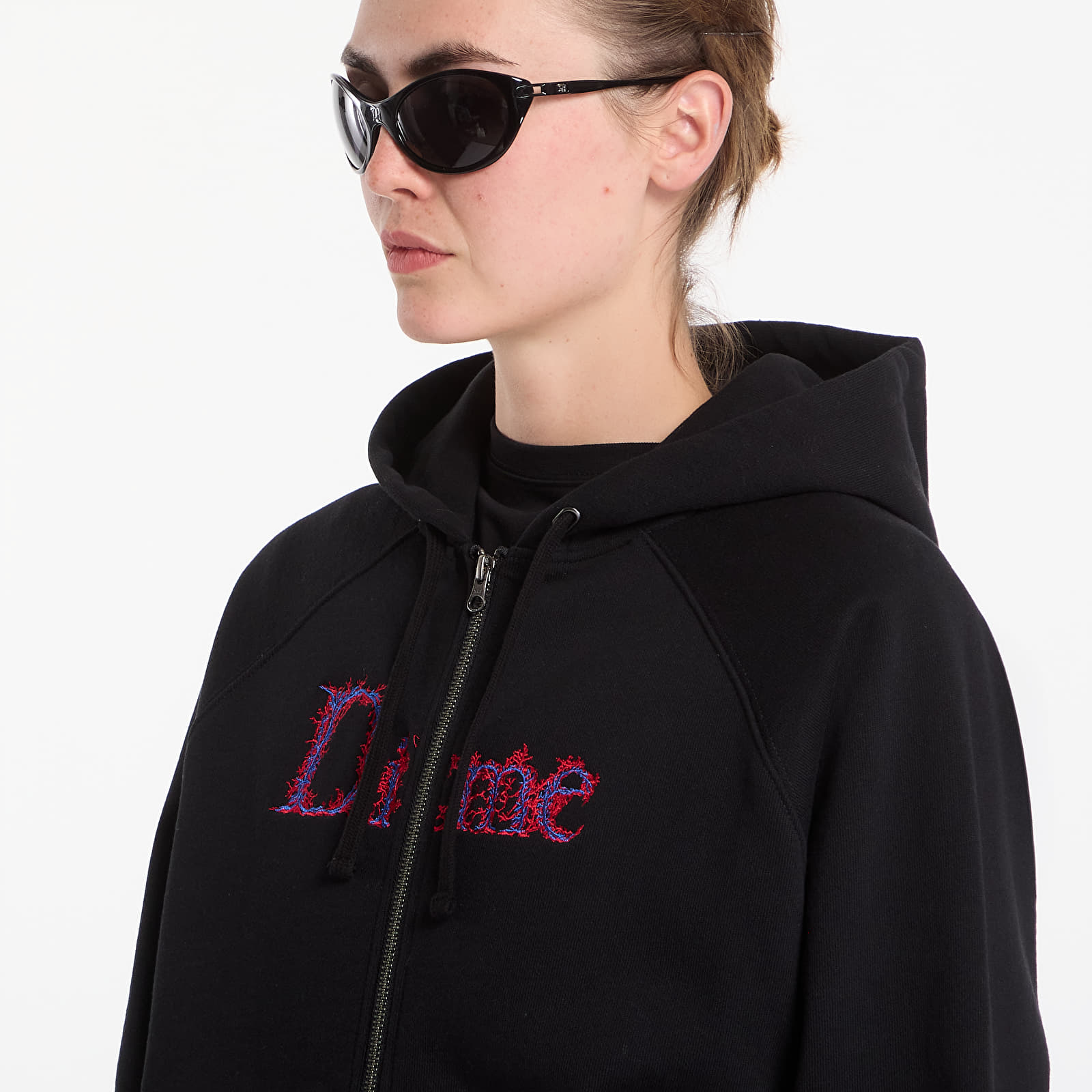 Hoodies and sweatshirts  Dime Classic Veins Zip Hoodie UNISEX Black