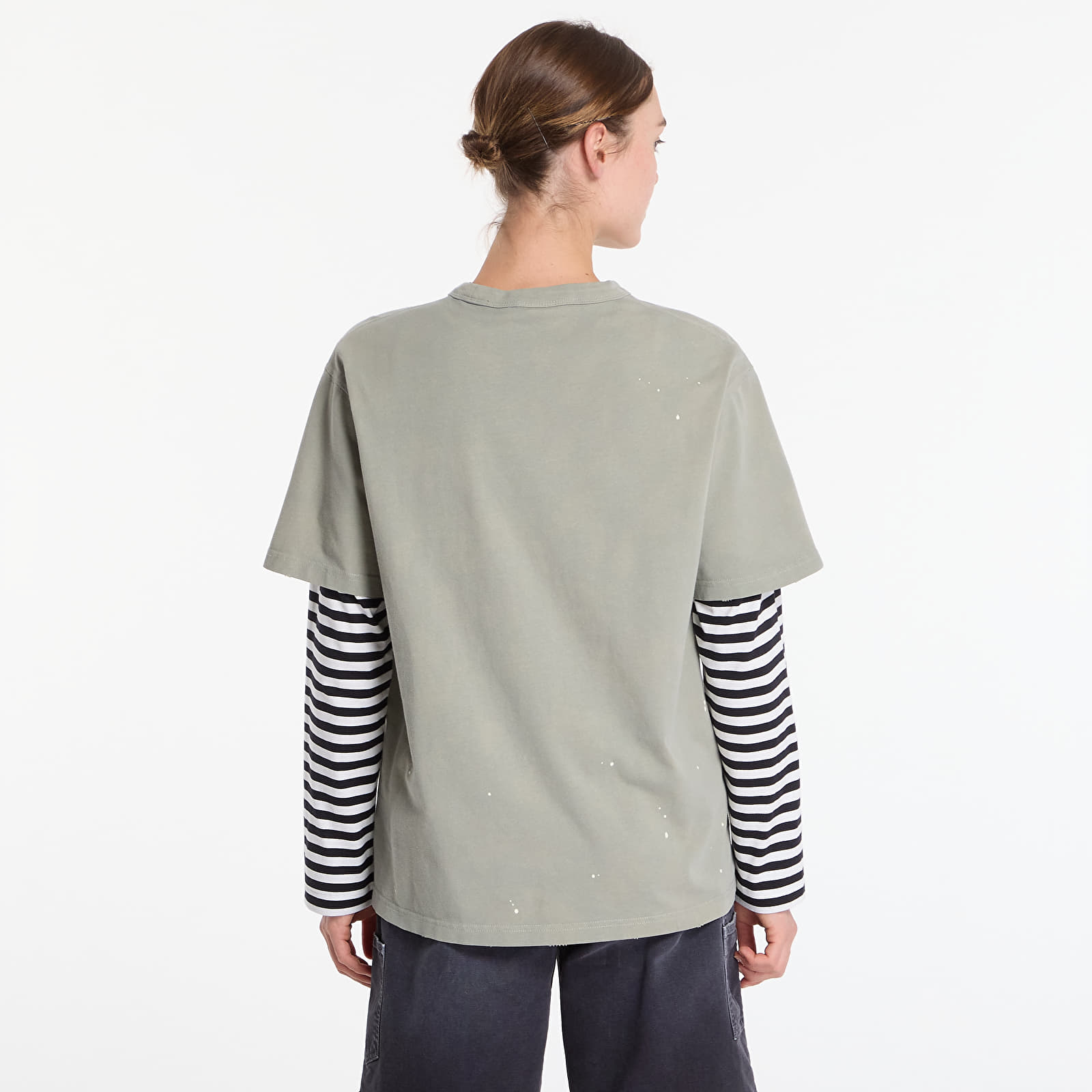 T-shirts Carhartt WIP S/S Painter T-Shirt UNISEX Shady Green Destroy Wash, Splatter